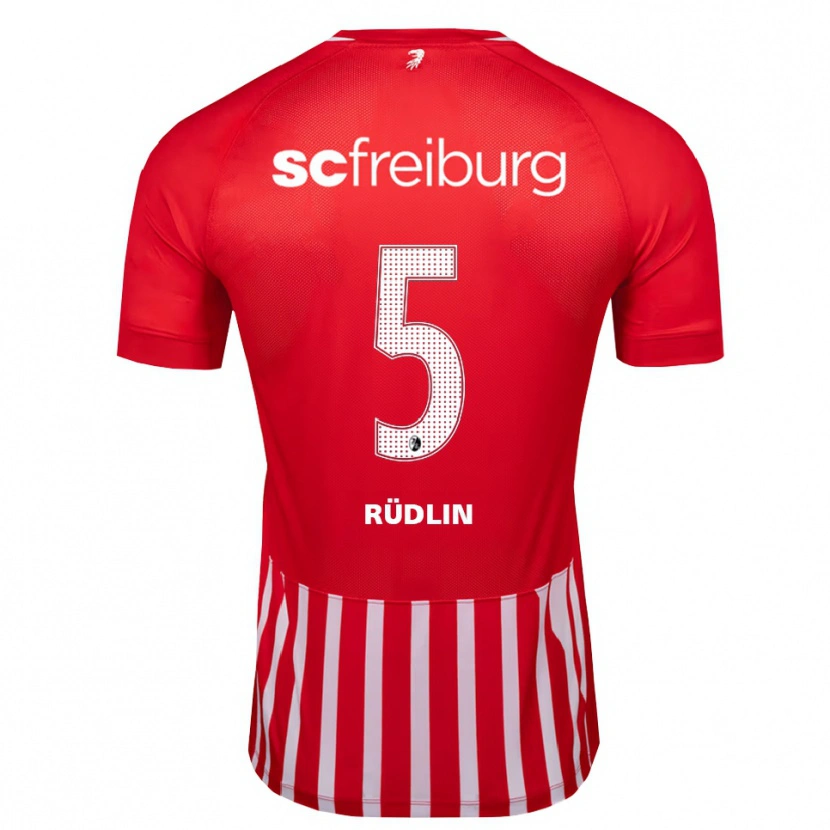Danxen Criança Camisola Fabian Rüdlin #5 Vermelho Branco Preto Principal 2026/27 Camisa Brasil