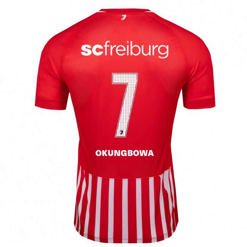 Danxen Criança Camisola Osagie Okungbowa #7 Vermelho Branco Preto Principal 2026/27 Camisa Brasil