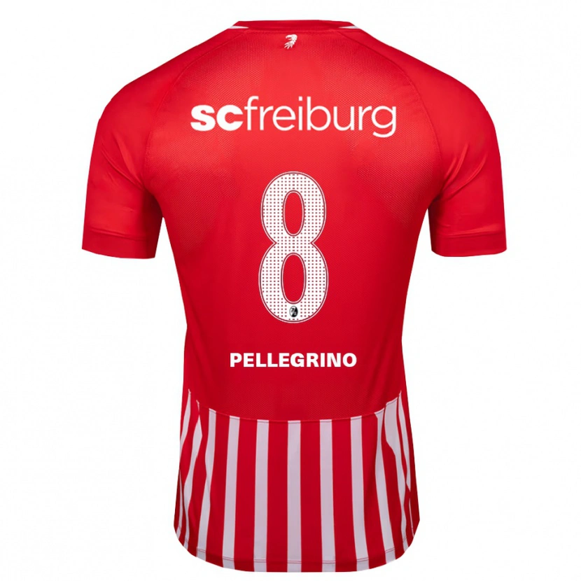 Danxen Criança Camisola Gabriel Pellegrino #8 Vermelho Branco Preto Principal 2026/27 Camisa Brasil