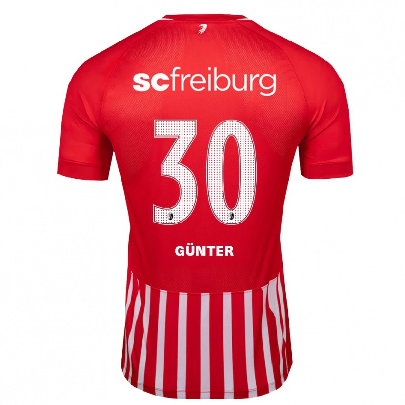 Danxen Criança Camisola Christian Günter #30 Vermelho Branco Preto Principal 2026/27 Camisa Brasil