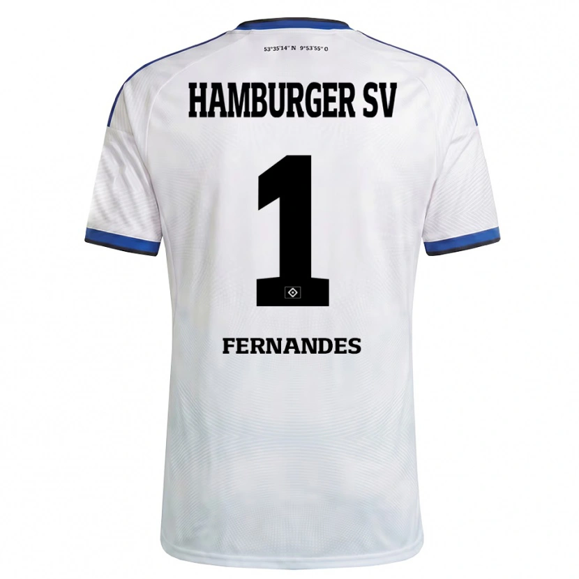 Danxen Criança Camisola Daniel Heuer Fernandes #1 Branco Preto Azul Principal 2026/27 Camisa Brasil