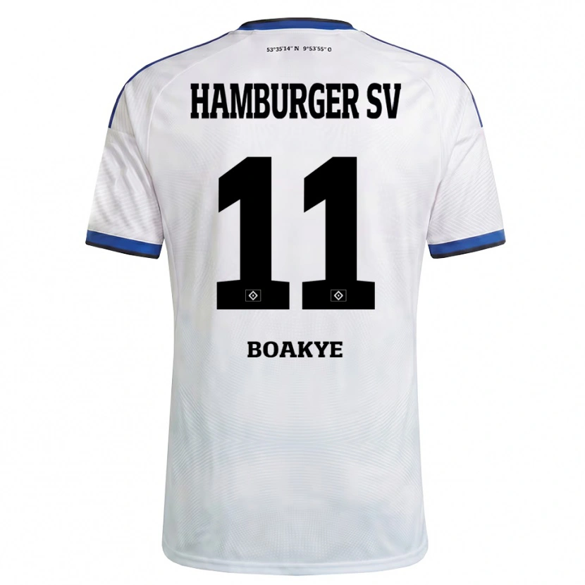Danxen Criança Camisola Maurice Boakye #11 Branco Preto Azul Principal 2026/27 Camisa Brasil