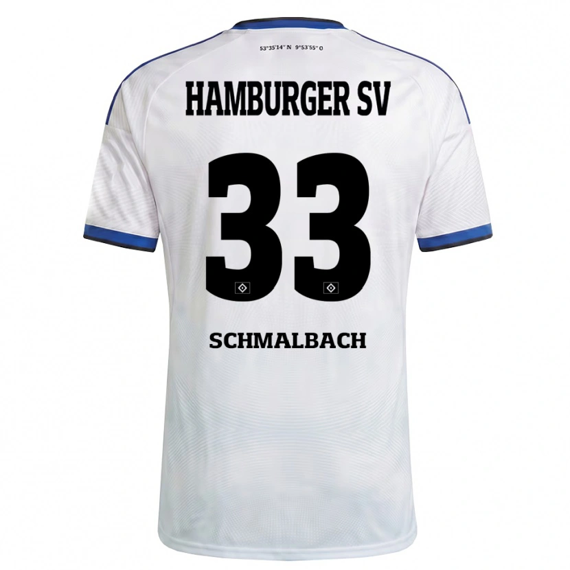 Danxen Criança Camisola Sebastian Schmalbach #33 Branco Preto Azul Principal 2026/27 Camisa Brasil