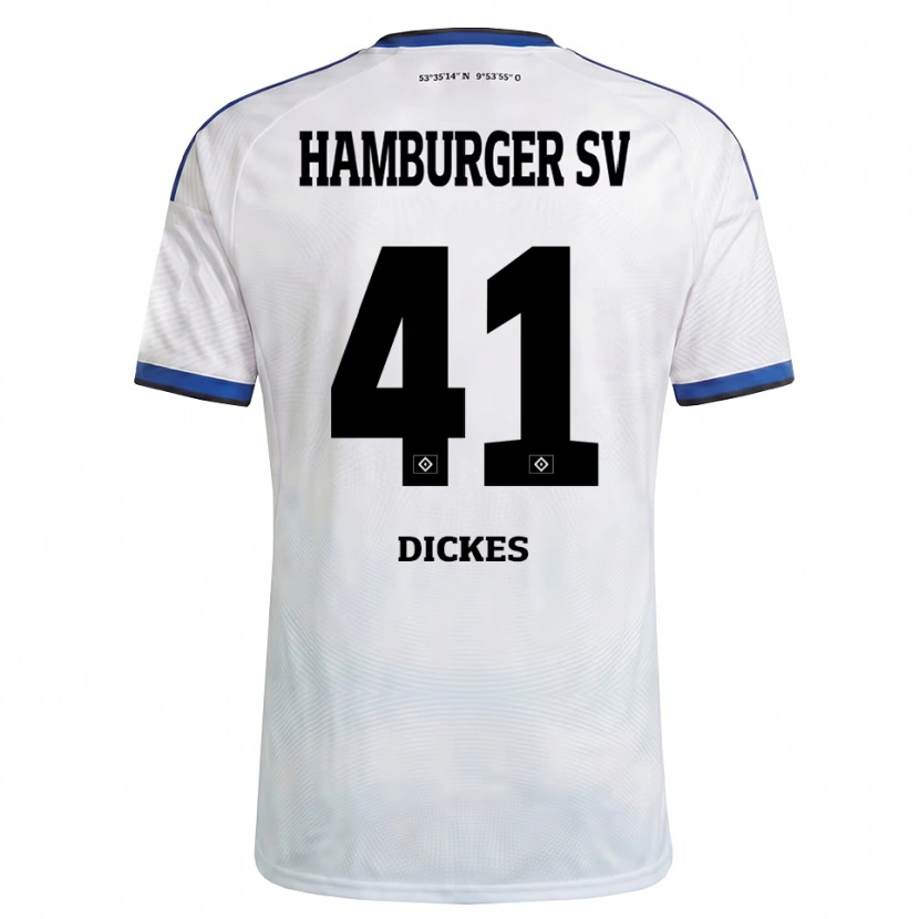 Danxen Criança Camisola Fernando Dickes #41 Branco Preto Azul Principal 2026/27 Camisa Brasil