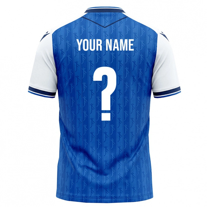 Danxen Criança Camisola Seu Nome #0 Azul Real Branco Principal 2026/27 Camisa Brasil