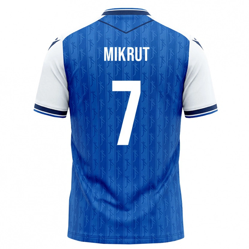 Danxen Criança Camisola Noah Mikrut #7 Azul Real Branco Principal 2026/27 Camisa Brasil