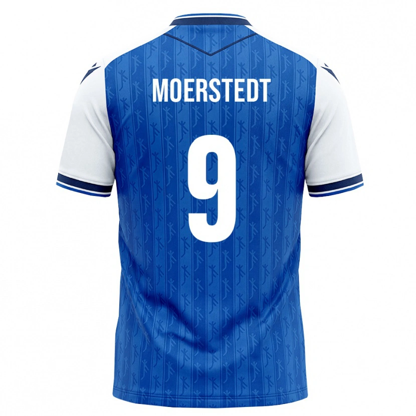 Danxen Criança Camisola Max Moerstedt #9 Azul Real Branco Principal 2026/27 Camisa Brasil