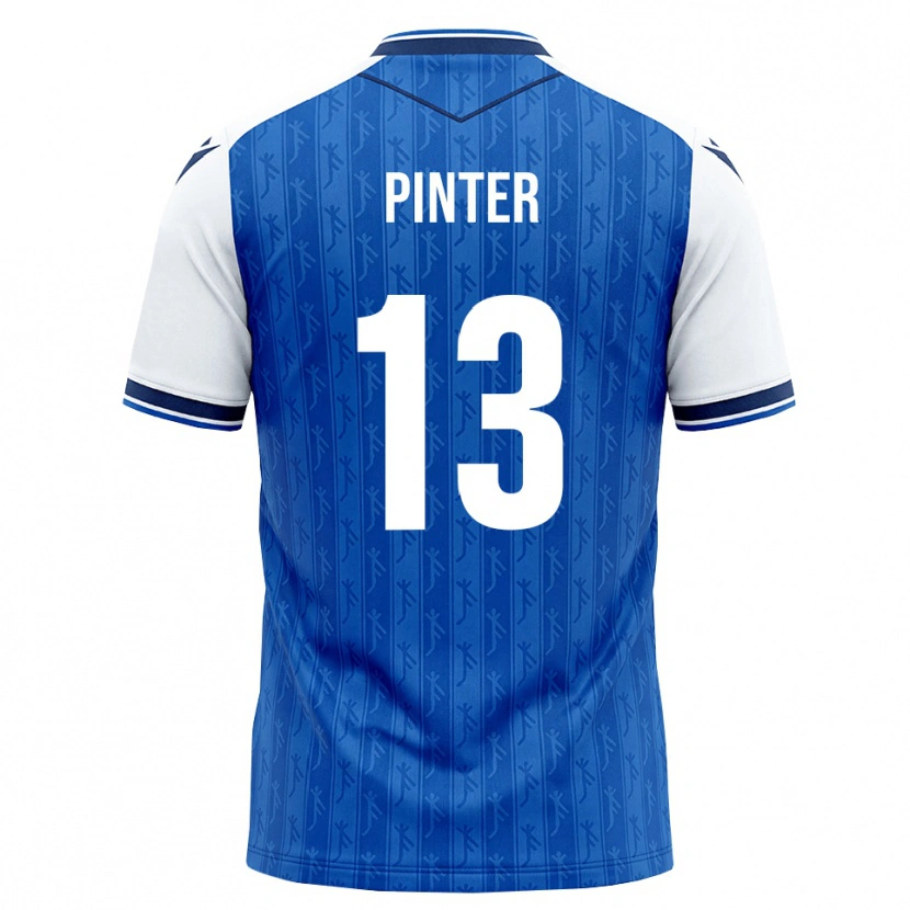 Danxen Criança Camisola Valentein Pinter #13 Azul Real Branco Principal 2026/27 Camisa Brasil