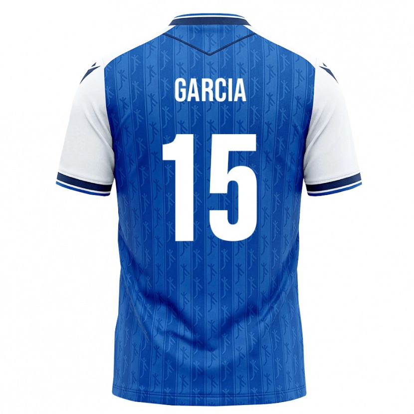 Danxen Criança Camisola Marta Cazalla Garcia #15 Azul Real Branco Principal 2026/27 Camisa Brasil