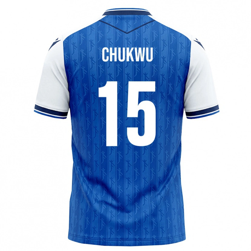 Danxen Criança Camisola Emmanuel Chukwu #15 Azul Real Branco Principal 2026/27 Camisa Brasil
