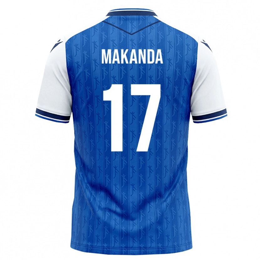 Danxen Criança Camisola Blessing Makanda #17 Azul Real Branco Principal 2026/27 Camisa Brasil