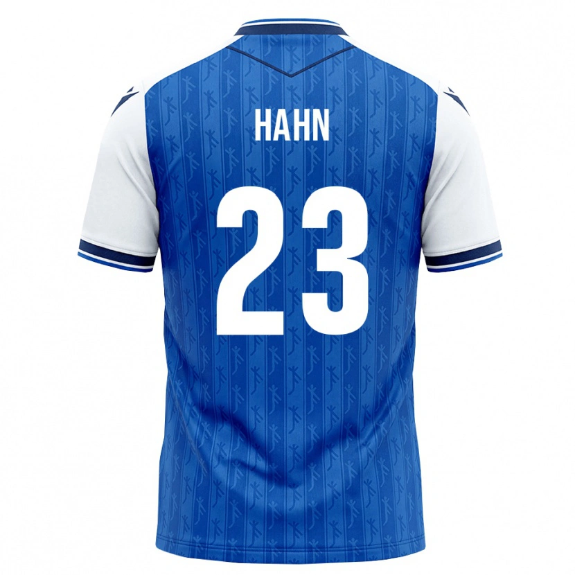 Danxen Criança Camisola Chiara Hahn #23 Azul Real Branco Principal 2026/27 Camisa Brasil