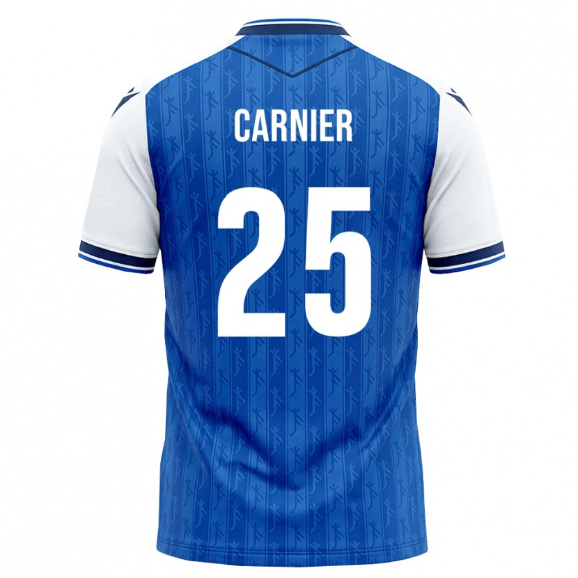 Danxen Criança Camisola Alekseï Carnier #25 Azul Real Branco Principal 2026/27 Camisa Brasil