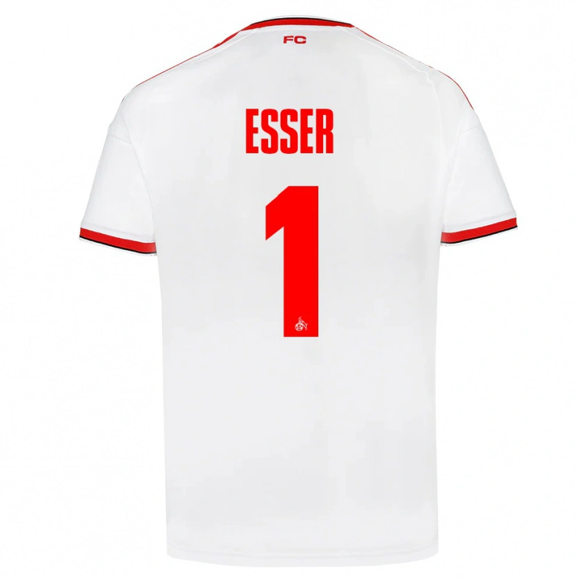 Danxen Criança Camisola Jacob Esser #1 Branco Vermelho Preto Principal 2026/27 Camisa Brasil