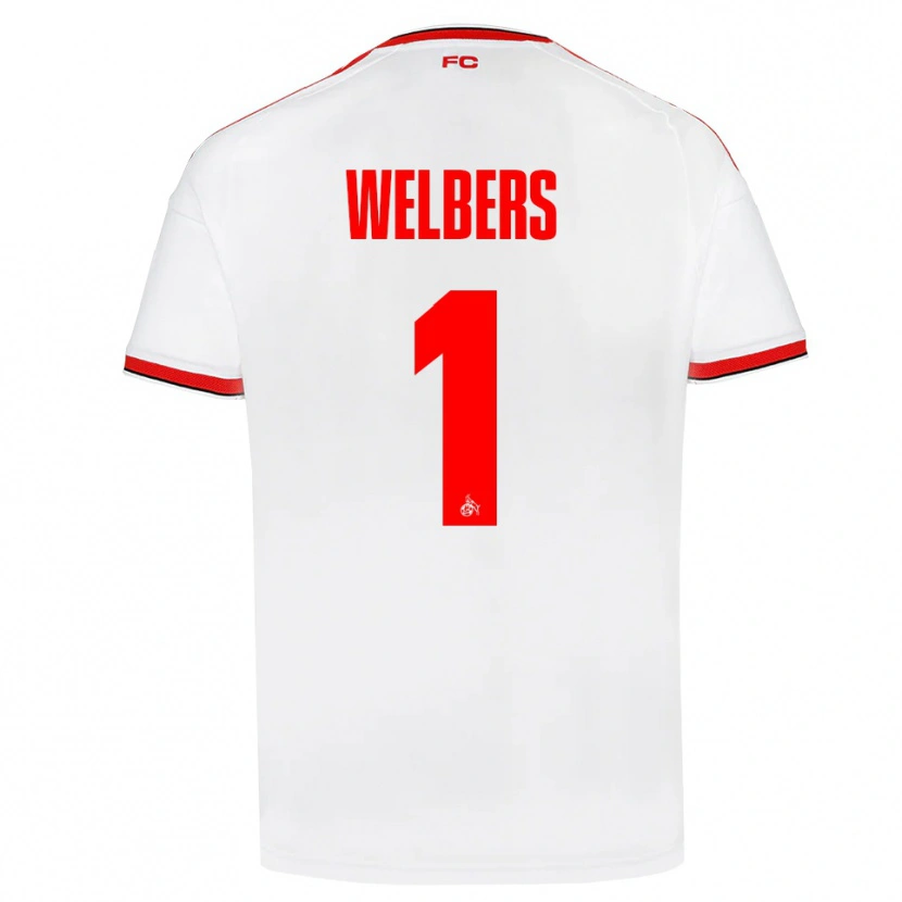 Danxen Criança Camisola Jakob Welbers #1 Branco Vermelho Preto Principal 2026/27 Camisa Brasil