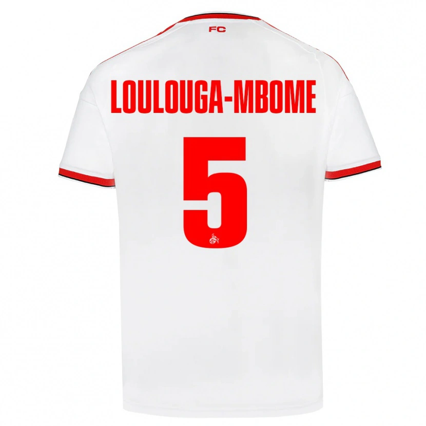 Danxen Criança Camisola Pascal Loulouga-Mbome #5 Branco Vermelho Preto Principal 2026/27 Camisa Brasil
