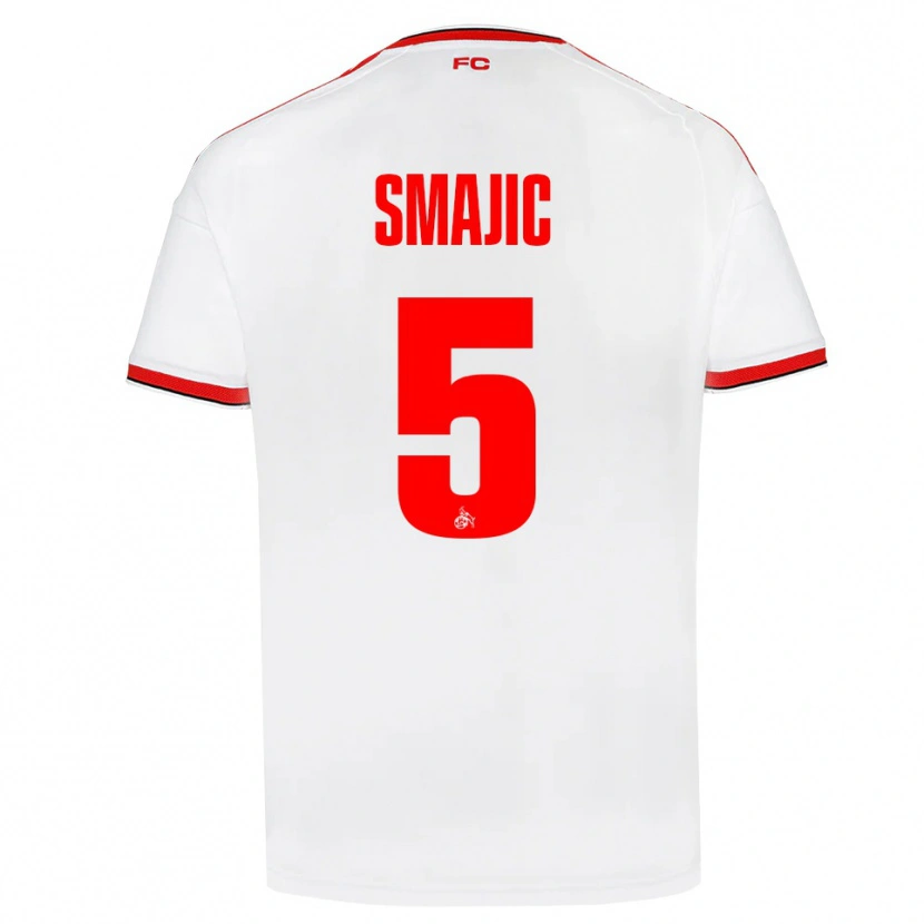Danxen Criança Camisola Rijad Smajic #5 Branco Vermelho Preto Principal 2026/27 Camisa Brasil