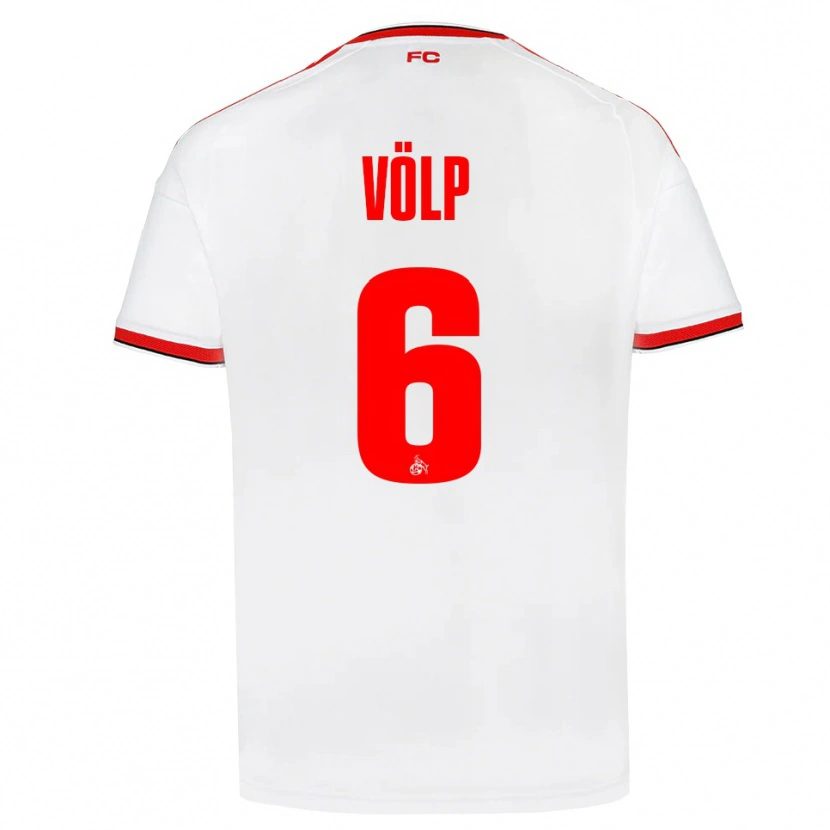 Danxen Criança Camisola Lennard Völp #6 Branco Vermelho Preto Principal 2026/27 Camisa Brasil