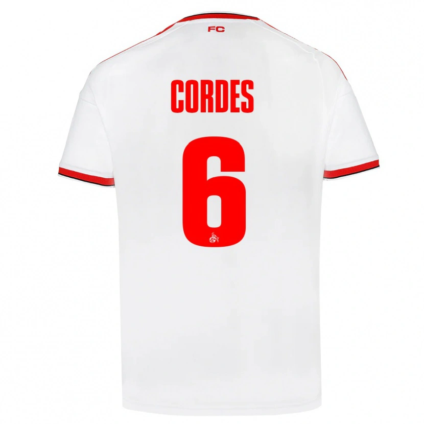 Danxen Criança Camisola Lotta Cordes #6 Branco Vermelho Preto Principal 2026/27 Camisa Brasil