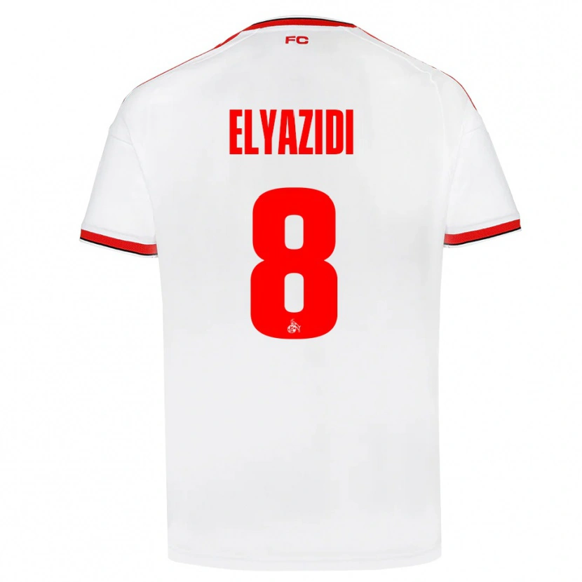Danxen Criança Camisola Ilias Elyazidi #8 Branco Vermelho Preto Principal 2026/27 Camisa Brasil