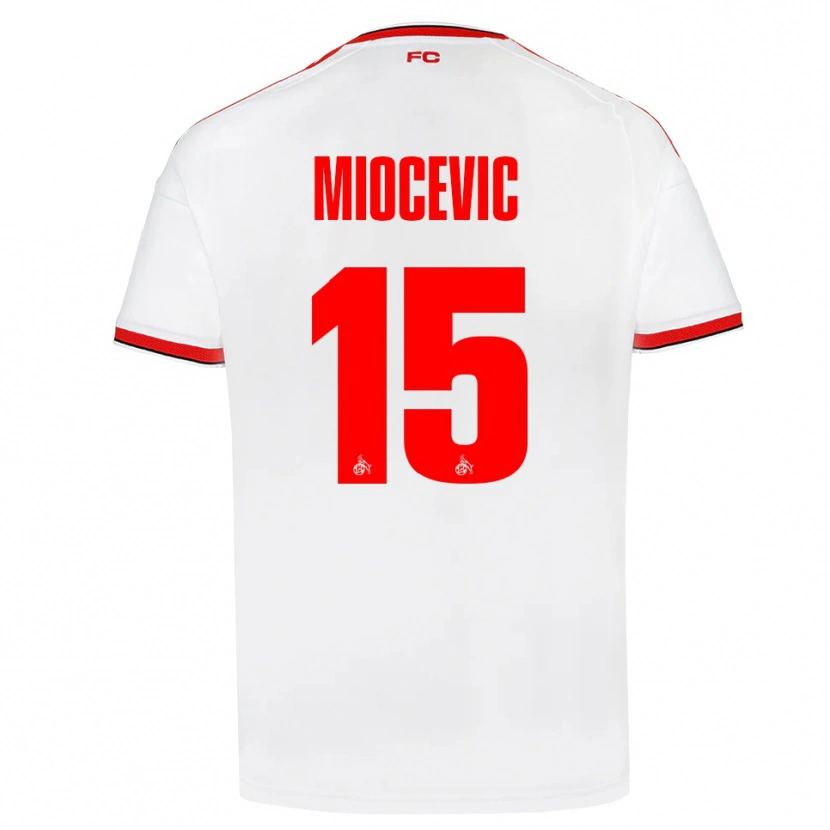 Danxen Criança Camisola Gabriel Miocevic #15 Branco Vermelho Preto Principal 2026/27 Camisa Brasil