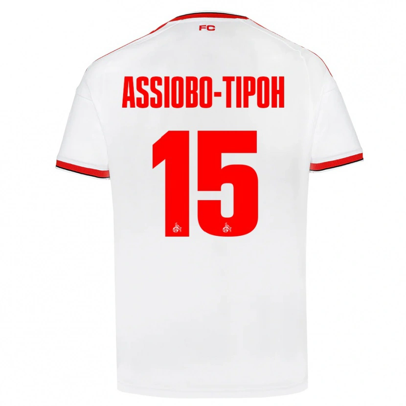 Danxen Criança Camisola Elfried Assiobo-Tipoh #15 Branco Vermelho Preto Principal 2026/27 Camisa Brasil
