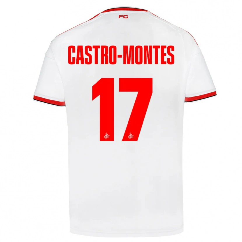 Danxen Criança Camisola Alessio Castro-Montes #17 Branco Vermelho Preto Principal 2026/27 Camisa Brasil