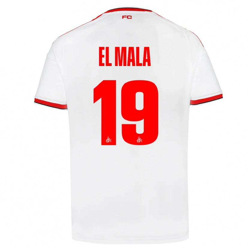 Danxen Criança Camisola Malek El Mala #19 Branco Vermelho Preto Principal 2026/27 Camisa Brasil