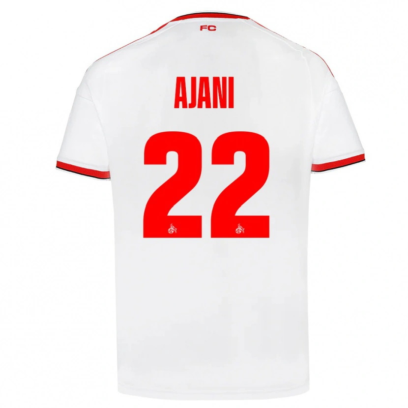 Danxen Criança Camisola Marvin Ajani #22 Branco Vermelho Preto Principal 2026/27 Camisa Brasil