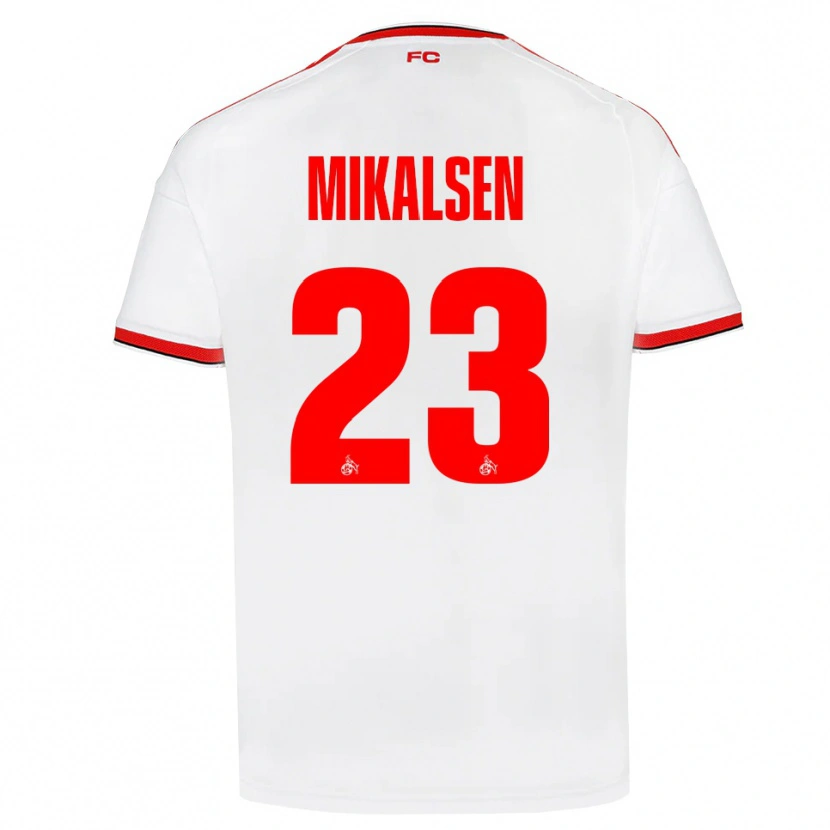 Danxen Criança Camisola Aurora Mikalsen #23 Branco Vermelho Preto Principal 2026/27 Camisa Brasil