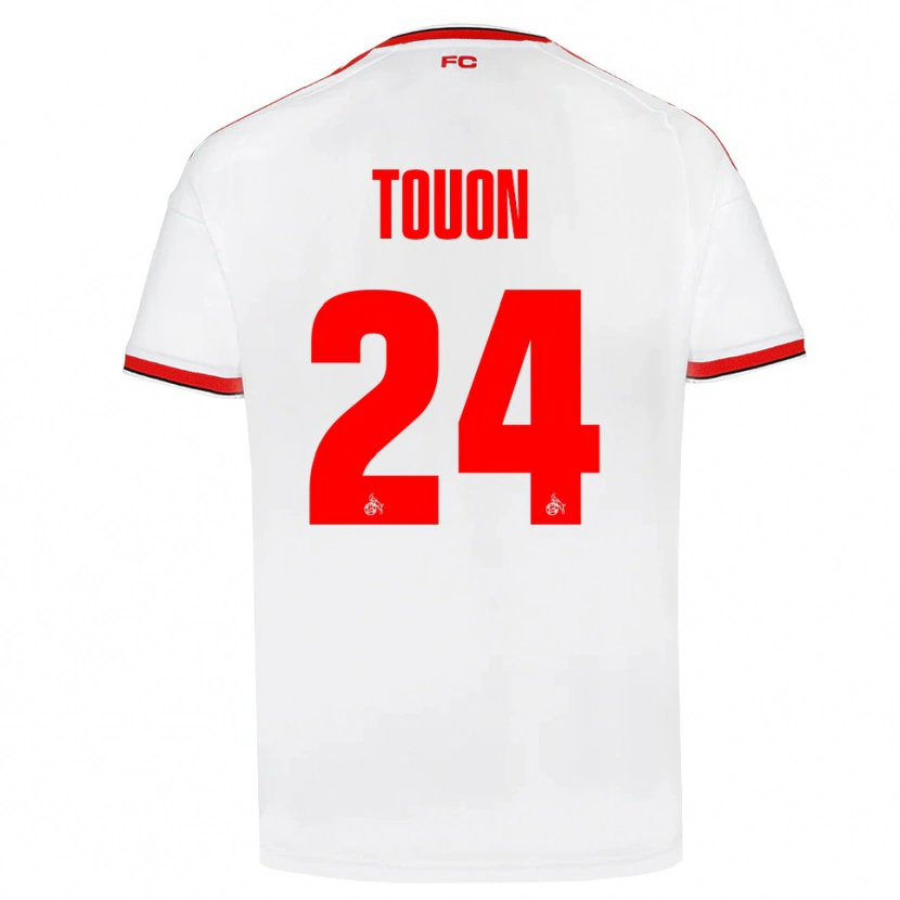Danxen Criança Camisola Ella Touon #24 Branco Vermelho Preto Principal 2026/27 Camisa Brasil