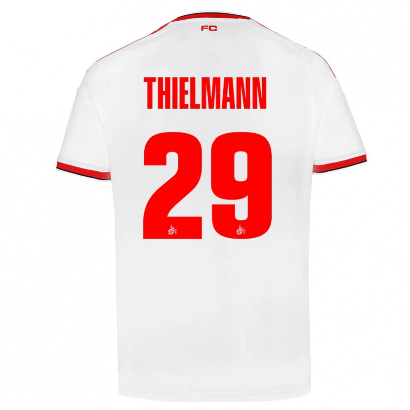 Danxen Criança Camisola Jan Thielmann #29 Branco Vermelho Preto Principal 2026/27 Camisa Brasil