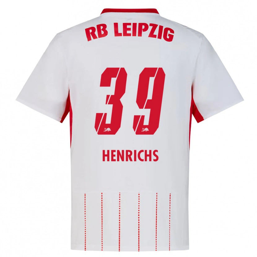 Danxen Criança Camisola Benjamin Henrichs #39 Vermelho Branco Amarelo Principal 2026/27 Camisa Brasil