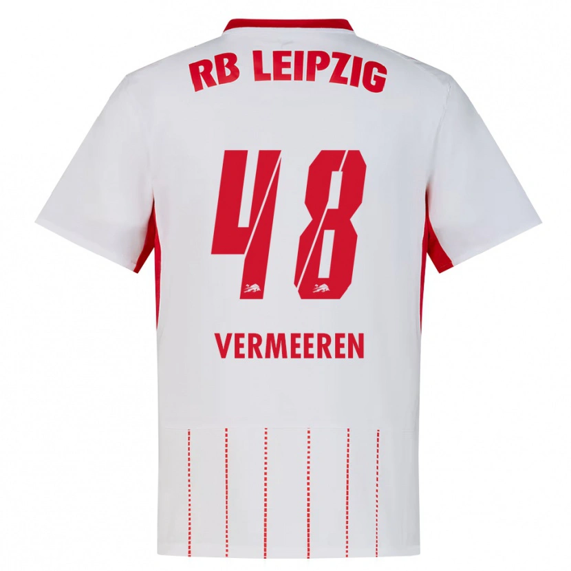 Danxen Criança Camisola Arthur Vermeeren #48 Vermelho Branco Amarelo Principal 2026/27 Camisa Brasil