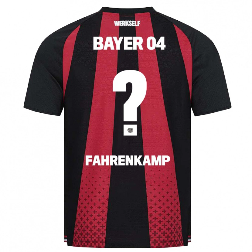 Danxen Criança Camisola Mike Fahrenkamp #0 Preto Branco Vermelho Principal 2026/27 Camisa Brasil