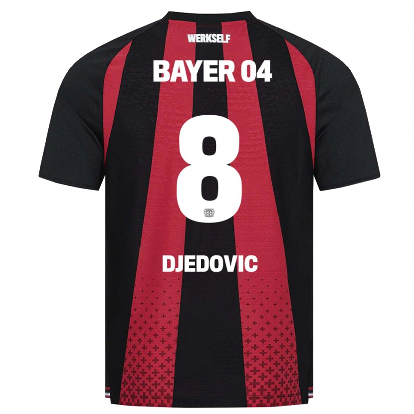Danxen Criança Camisola Melis Djedovic #8 Preto Branco Vermelho Principal 2026/27 Camisa Brasil