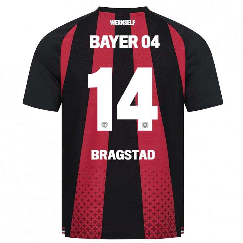 Danxen Criança Camisola Emilie Bragstad #14 Preto Branco Vermelho Principal 2026/27 Camisa Brasil