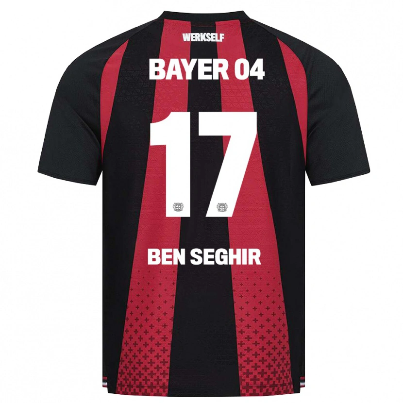 Danxen Criança Camisola Eliesse Ben Seghir #17 Preto Branco Vermelho Principal 2026/27 Camisa Brasil