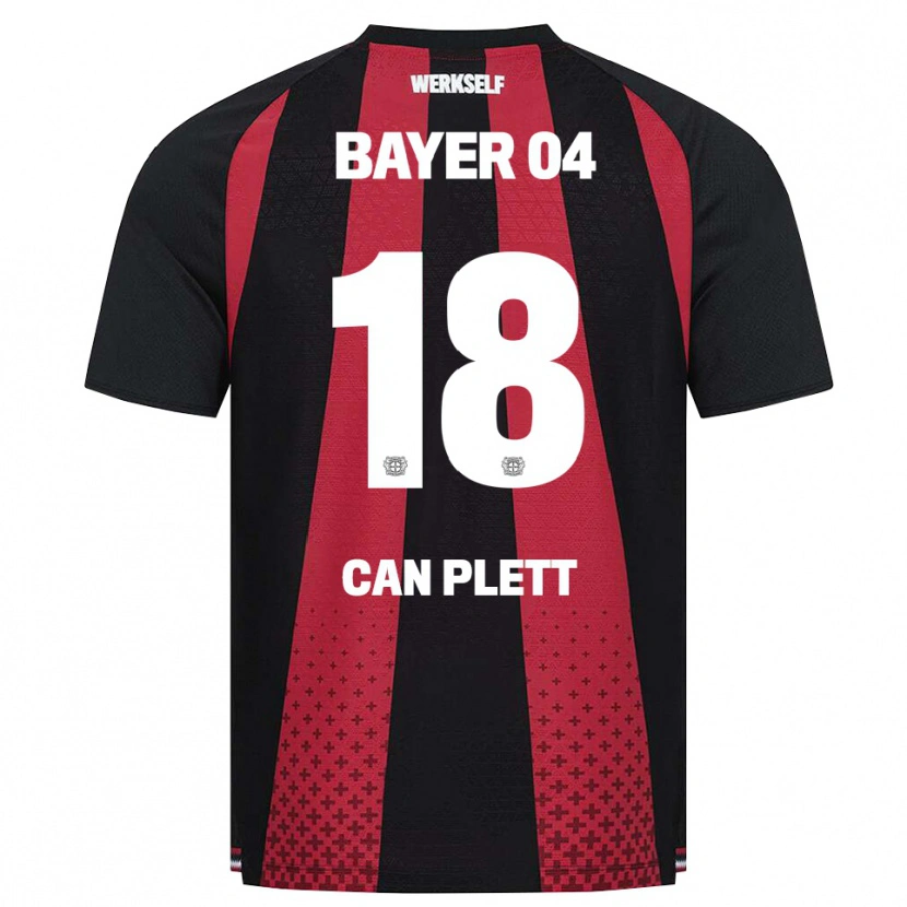 Danxen Criança Camisola Nico Can Plett #18 Preto Branco Vermelho Principal 2026/27 Camisa Brasil