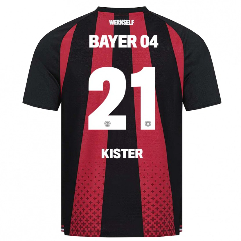 Danxen Criança Camisola Akim Kister #21 Preto Branco Vermelho Principal 2026/27 Camisa Brasil