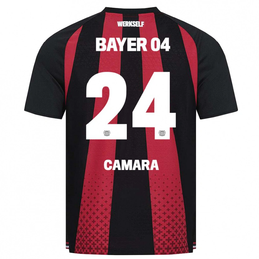 Danxen Criança Camisola Nourdine Camara #24 Preto Branco Vermelho Principal 2026/27 Camisa Brasil