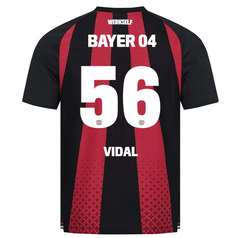 Danxen Criança Camisola Juliette Vidal #56 Preto Branco Vermelho Principal 2026/27 Camisa Brasil