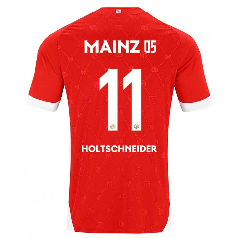 Danxen Criança Camisola Hannah Holtschneider #11 Vermelho Branco Principal 2026/27 Camisa Brasil