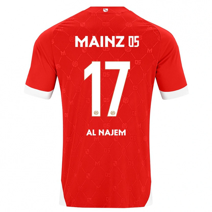 Danxen Criança Camisola Salma Al Najem #17 Vermelho Branco Principal 2026/27 Camisa Brasil