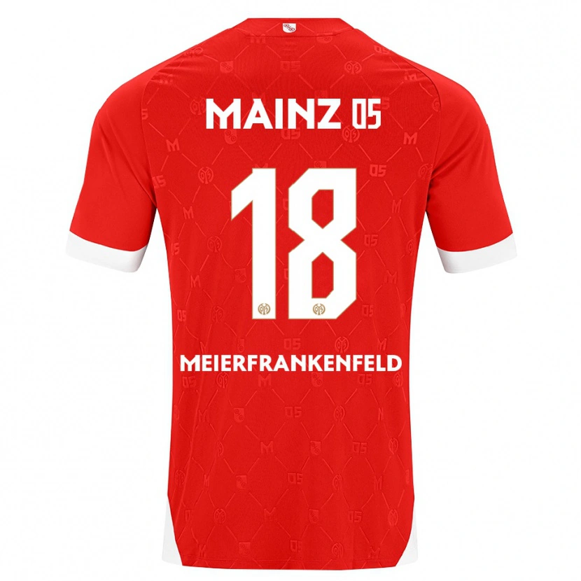 Danxen Criança Camisola Jana Meierfrankenfeld #18 Vermelho Branco Principal 2026/27 Camisa Brasil