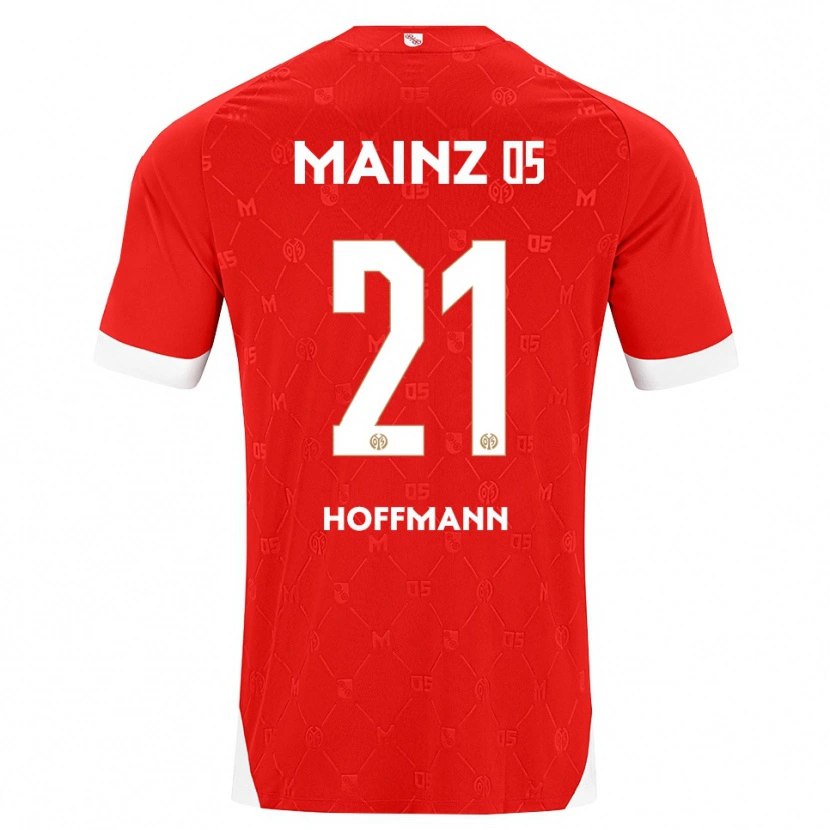 Danxen Criança Camisola Leon Hoffmann #21 Vermelho Branco Principal 2026/27 Camisa Brasil