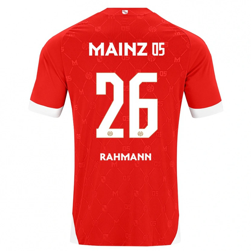 Danxen Criança Camisola Luke Rahmann #26 Vermelho Branco Principal 2026/27 Camisa Brasil