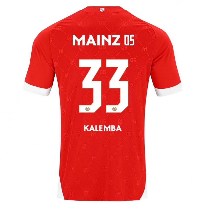 Danxen Criança Camisola Marcel Kalemba #33 Vermelho Branco Principal 2026/27 Camisa Brasil