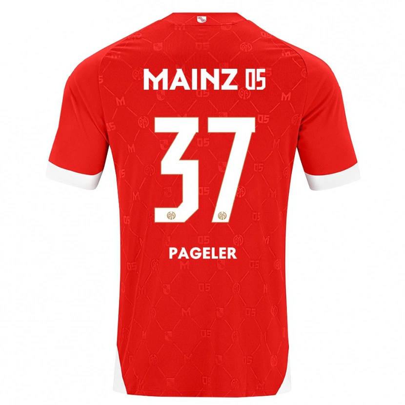 Danxen Criança Camisola Maja Pageler #37 Vermelho Branco Principal 2026/27 Camisa Brasil
