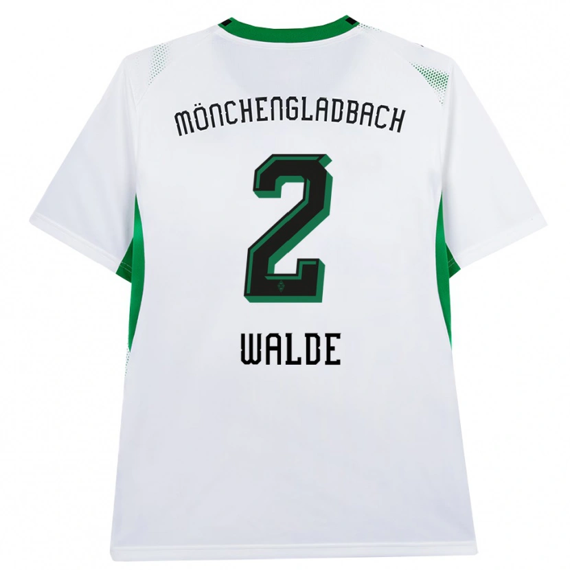 Danxen Criança Camisola Simon Walde #2 Branco Verde Preto Principal 2026/27 Camisa Brasil